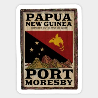 make a journey to Papua New Guinea Sticker